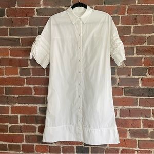 Victoria Beckham White button down dress